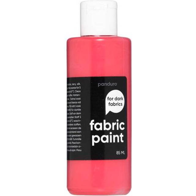 Billede af Panduro Fabric Paint 85 ml – rød, dækkende tekstilfarve til mørkt stof