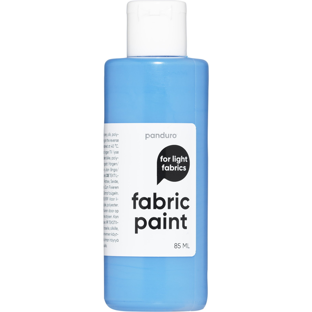 Billede af Panduro Fabric Paint 85 ml – lyseblå tekstilfarve til lyst stof